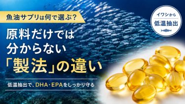 魚油サプリは何で選ぶ？原料だけでは分からない「製法」の違い